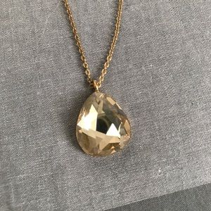 Gold crystal necklace